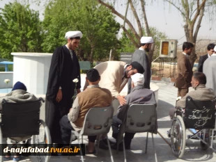 دیدار ریاست آموزشکده دختران نجف آباد ،همکاران ومسئولین شهری از خانه سالمندان  3