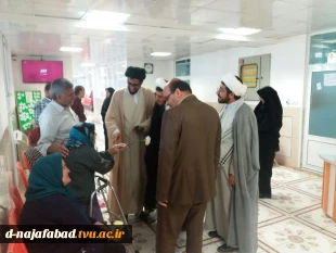 دیدار ریاست آموزشکده دختران نجف آباد ،همکاران ومسئولین شهری از خانه سالمندان  9