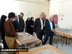 بازدید دکتر شمس رئیس دانشگاه فنی از آموزشکده فنی و حرفه ای دختران نجف آباد 4