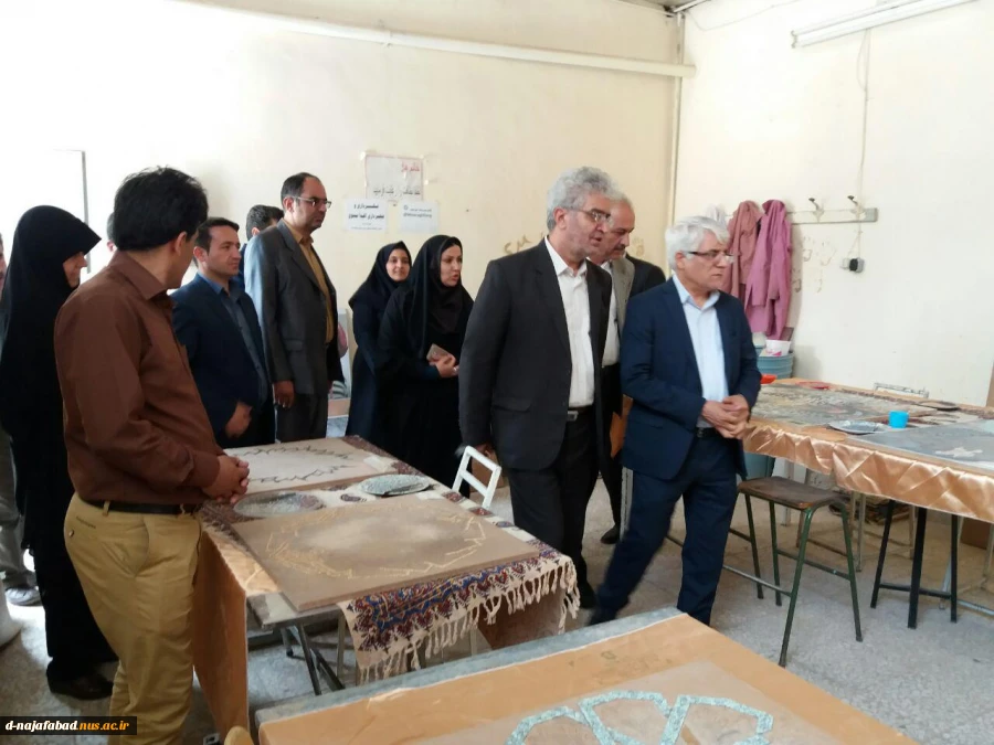بازدید دکتر شمس رئیس دانشگاه فنی از آموزشکده فنی و حرفه ای دختران نجف آباد 4