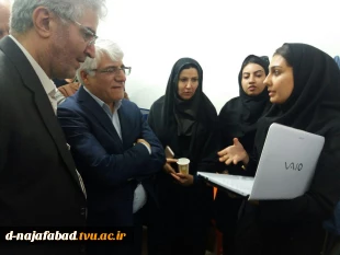 بازدید دکتر شمس رئیس دانشگاه فنی از آموزشکده فنی و حرفه ای دختران نجف آباد 6
