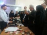 بازدید دکتر شمس رئیس دانشگاه فنی از آموزشکده فنی و حرفه ای دختران نجف آباد 7