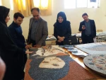 حضور خانم دکتر زارع وآقای اصفهانی ازانجمن خیریه کار آفرینی نذر اشتغال امام حسین اصفهان وبازدید از کارگاههاودستاوردهای دانشجویان دانشکده سمیه ونشست صمیمی باریاست و معاونین مرکز 4
