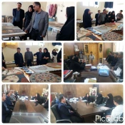 حضور خانم دکتر زارع وآقای اصفهانی ازانجمن خیریه کار آفرینی نذر اشتغال امام حسین اصفهان وبازدید از کارگاههاودستاوردهای دانشجویان دانشکده سمیه ونشست صمیمی باریاست و معاونین مرکز 5
