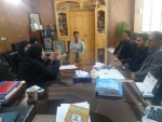 حضور خانم دکتر زارع وآقای اصفهانی ازانجمن خیریه کار آفرینی نذر اشتغال امام حسین اصفهان وبازدید از کارگاههاودستاوردهای دانشجویان دانشکده سمیه ونشست صمیمی باریاست و معاونین مرکز 6
