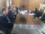 حضور خانم دکتر زارع وآقای اصفهانی ازانجمن خیریه کار آفرینی نذر اشتغال امام حسین اصفهان وبازدید از کارگاههاودستاوردهای دانشجویان دانشکده سمیه ونشست صمیمی باریاست و معاونین مرکز 7