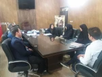 حضور خانم دکتر زارع وآقای اصفهانی ازانجمن خیریه کار آفرینی نذر اشتغال امام حسین اصفهان وبازدید از کارگاههاودستاوردهای دانشجویان دانشکده سمیه ونشست صمیمی باریاست و معاونین مرکز 8