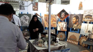حضوردانشکده فنی حرفه ای سمیه دختران نجف آباددر نهمین نمایشگاه بین المللی سنگ تهران 7