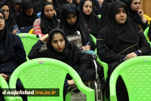 برگزاری کارگاه سبک زندگی سالم با سخنرانی آیت الله سید حسین حایری قمی  در سالن اجتماعات آموزشکده فنی وحرفه ای دختران نجف اباد برگزار گردید 6