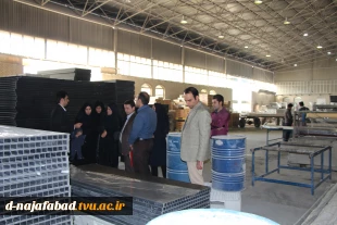 بازدیدریاست،معاونین و مدیر گروههای آموزشکده دختران نجف آباداز کارخانه فناور پلاستیک سپاهان  2
