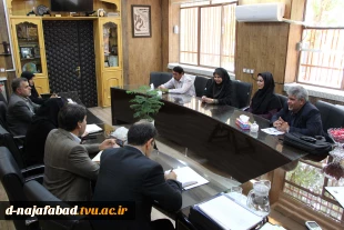 بازدید گروه نظارت و ارزیابی و تضمین کیفیت استان از آموزشکده دختران نجف آباد  3