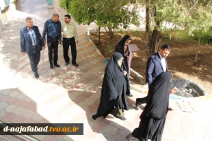 حضور معاون محترم استاندار و فرماندار ویژه شهرستان نجف آباد با ریاست آموزشکده دختران نجف آباد دیدار وگفتگو نمودند 4