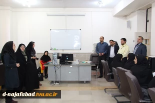 حضور معاون محترم استاندار و فرماندار ویژه شهرستان نجف آباد با ریاست آموزشکده دختران نجف آباد دیدار وگفتگو نمودند 6