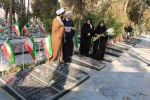 میثاق اساتید بسیجی دانشکده سمیه با شهدا و برگزاری نماز ظهر و عصر  در یادمان شهدا و عطرافشانی و غبارروبی شهدا 6