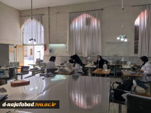 دوخت و آماده سازی ماسک دو لایه در آموزشکده فنی و حرفه ای دختران نجف آباد 6