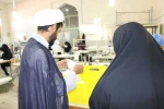 بازدید معاونت نهاد رهبری از کارگاه تولید ماسک آموزشکده دختران نجف آباد 6