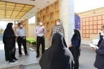 بازدید معاون شبکه بهداشت ودرمان شهرستان و همراهان ازسالن های برگزاری آزمون های سازمان سنجش در آموزشکده فنی وحرفه ای دختران نجف آباد 10