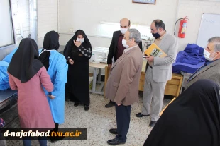 بازدید ریاست دانشگاه فنی وحرفه ای استان اصفهان از کارگاه ها ،خوابگاه وطرح های عمرانی وتوسعه آموزشکده دختران نجف اباد 5
