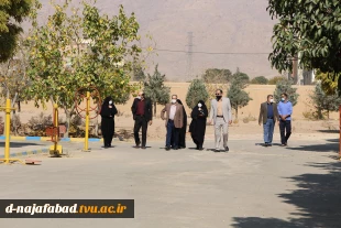 بازدید ریاست دانشگاه فنی وحرفه ای استان اصفهان از کارگاه ها ،خوابگاه وطرح های عمرانی وتوسعه آموزشکده دختران نجف اباد 9