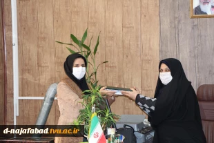 از اساتید گروه آموزش مجازی دختران نجف آباد تقدیر گردید 2