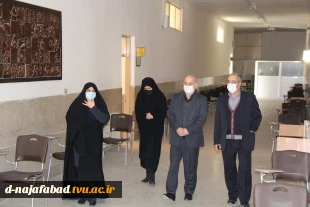 بازدید ریاست دانشگاه فنی وحرفه ای کشور جناب آقای دکتر صالحی عمران از آموزشکده دختران نجف آباد 5