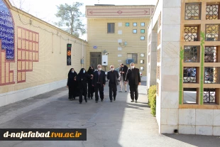 بازدید ریاست دانشگاه فنی وحرفه ای کشور جناب آقای دکتر صالحی عمران از آموزشکده دختران نجف آباد 8