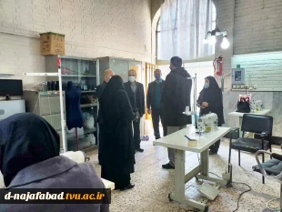 بازدید ریاست دانشگاه فنی وحرفه ای کشور جناب آقای دکتر صالحی عمران از آموزشکده دختران نجف آباد 11