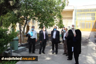 بازدید  هیات نظارت، ارزیابی و تضمین کیفی دانشگاه فنی وحرفه ای وهمراهان از آموزشکده دختران نجف آباد 9