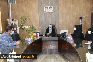 معارفه فرمانده پایگاه بانو مجتهد امین باحضور مسئول بسیج دانشجویی ناحیه شهرستان درآموزشکده دختران نجف آباد 3