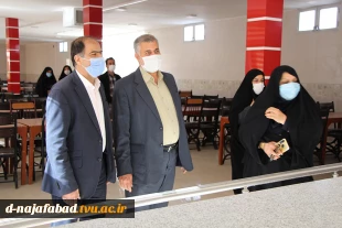 بازدید ونظارت دانشگاه فنی و حرفه ای از آموزشکده دختران نجف آباد مبنی بر تشکیل کلاس های حضوری   7