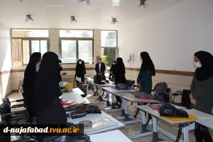 بازدید ونظارت دانشگاه فنی و حرفه ای از آموزشکده دختران نجف آباد مبنی بر تشکیل کلاس های حضوری   9
