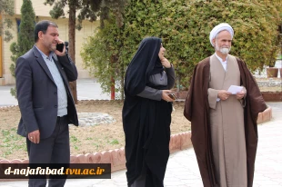معاون استاندار و فرماندار ویژه شهرستان بهمراه امام جمعه شهر نجف آباد  با ریاست آموزشکده دختران سمیه دیدار و گفتگو نمودند  8