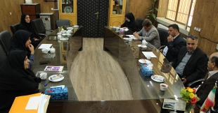 دیدار وگفتگو روسای مرکز فنی وحرفه ای ،اداره کار ورفاه اجتماعی ومدیر عامل شرکت کافه کسب وکارحری  شهرستان با ریاست آموزشکده ومعاونین دختران نجف آباد 4
