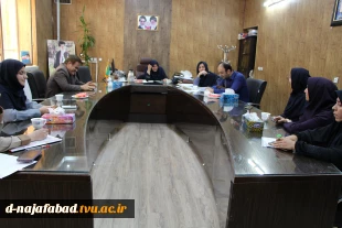 بازدید نماینده نظارت و ارزیابی وتضمین کیفیت دانشگاه فنی وحرفه ای استان اصفهان مبنی بر فرآیند بازگشایی و استقبال از دانشجویان آموزشکده دختران نجف آباد   3