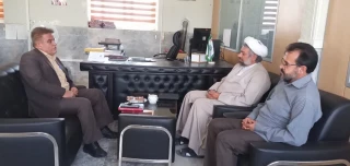 دیدار وگفتگو با ریاست اداره اوقاف وامور خیریه شهرستان نجف آباد