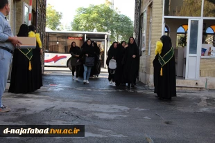 آیین بازگشایی دانشگاه ها واستقبال از دانشجویان با حضورخادم یاران حرم رضوی در آموزشکده دختران نجف آباد برگزار شد  5