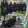 بمناسبت هفته دفاع مقدس مراسم غبار روبی و عطر افشانی مزارشهید محسن حججی و شهدای دفاع مقدس برگزار شد  2
