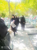 بمناسبت هفته دفاع مقدس مراسم غبار روبی و عطر افشانی مزارشهید محسن حججی و شهدای دفاع مقدس برگزار شد  5