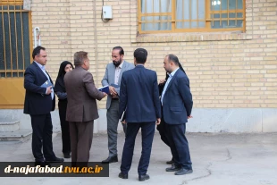 بازدید جناب آقای اعتصامیان مشاور و مدیرکل حراست دانشگاه فنی و حرفه‌ای و هیئت همراه از آموزشکده فنی وحرفه ای دختران نجف آباد 10