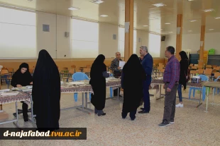 معاونت اداری مالی و مدیریت منابع انسانی دانشگاه فنی و حرفه‌ای استان اصفهان از آموزشکده فنی وحرفه ای دختران نجف آباد بازدید بعمل آوردند 9