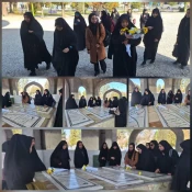بمناسبت هفته بسیج ، قبور مطهر یادمان شهدای غواص امیرآباد غبار روبی وعطر افشانی شد. 2