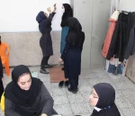 میز خدمت و پویش ملی سلامت ،تیم غربالگری شبکه بهداشت نجف آباد درآموزشکده دختران نجف آباد  4