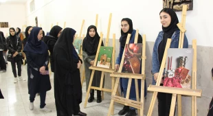 افتتاح نمایشگاه شب یلدا درآموزشکده فنی وحرفه ای  دختران نجف آباد 6
