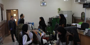 بازدید نماینده نظارت و ارزیابی وتضمین کیفیت دانشگاه فنی وحرفه ای استان اصفهان از آموزشکده دختران نجف آباد   3