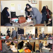 بازدید ونظارت ارزیابی ناظر دانشگاه فنی وحرفه ای مبنی بر نحوه برگزاری امتحانات پایان ترم ازآموزشکده دختران نجف آباد  2
