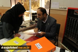 بازدید ونظارت ارزیابی ناظر دانشگاه فنی وحرفه ای مبنی بر نحوه برگزاری امتحانات پایان ترم ازآموزشکده دختران نجف آباد  3