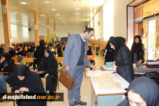 بازدید ونظارت ارزیابی ناظر دانشگاه فنی وحرفه ای مبنی بر نحوه برگزاری امتحانات پایان ترم ازآموزشکده دختران نجف آباد  6