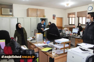 بازدید هیات نظارت و ارزیابی و تضمین کیفیت آموزش عالی استان اصفهان  از آموزشکده فنی و حرفه ای دختران نجف آباد  7
