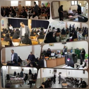 بازدید ونظارت ارزیابی ناظر دانشگاه فنی وحرفه ای استان مبنی بر نحوه برگزاری امتحانات پایان ترم ازآموزشکده دختران نجف آباد  2