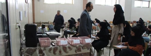 بازدید ونظارت ارزیابی ناظر دانشگاه فنی وحرفه ای استان مبنی بر نحوه برگزاری امتحانات پایان ترم ازآموزشکده دختران نجف آباد  6